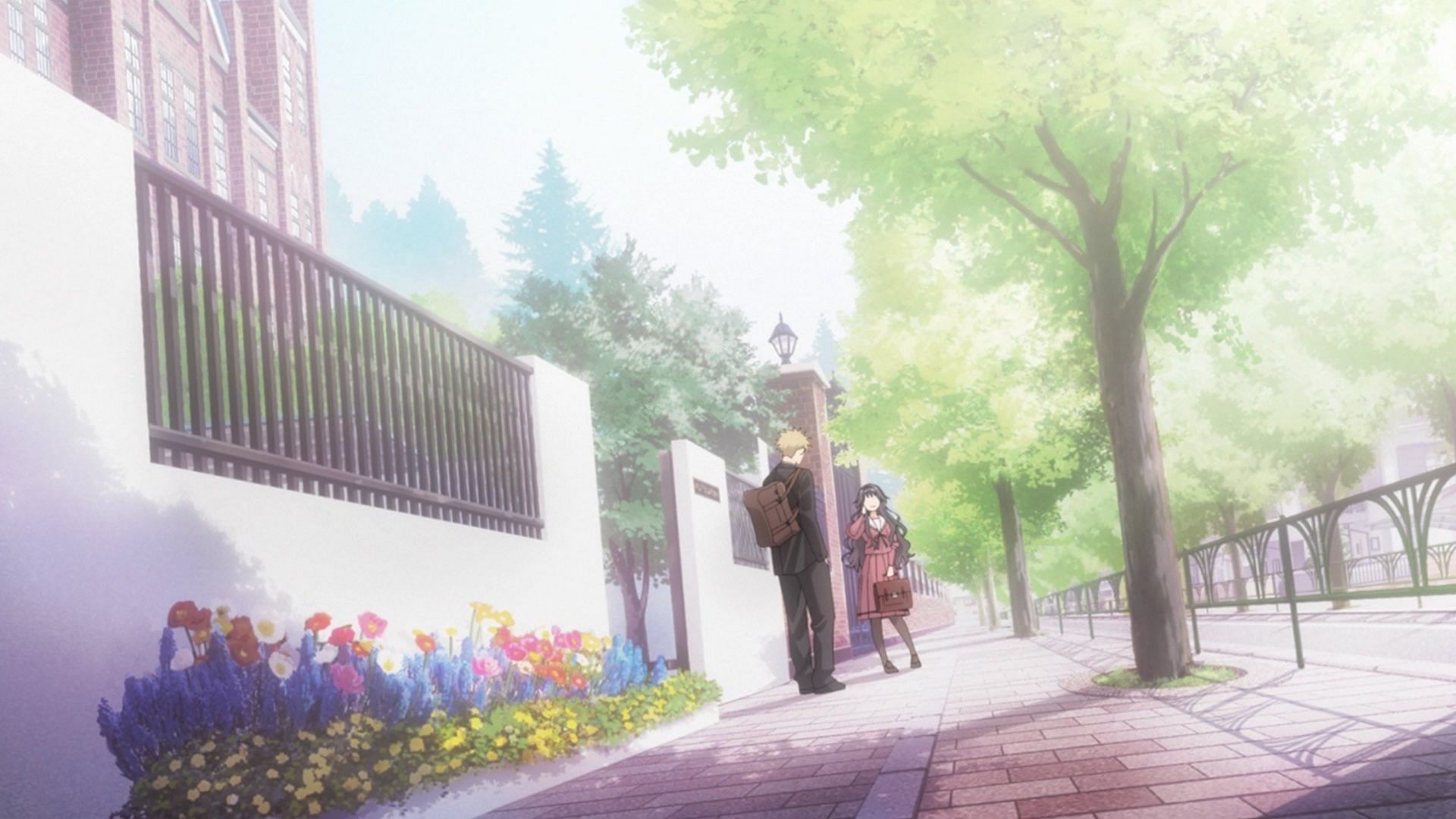 Rintaro and Kaoriko as seen in the rom-com anime (Image via CloverWorks)